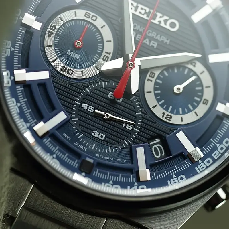 Seiko Chronograph Blue Dial Sporty Men’s Watch- SSB407P1